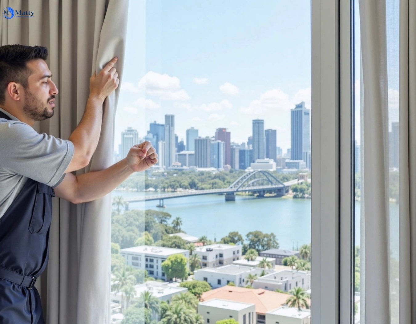 Professional curtain steam cleaning service st-leonards-vic QLD by Matty Curtain Cleaning